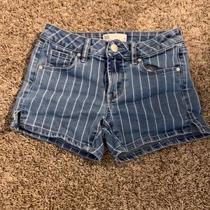 RSQ striped girls jean shorts